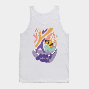 Abstract Shapes and Bees Tank Top